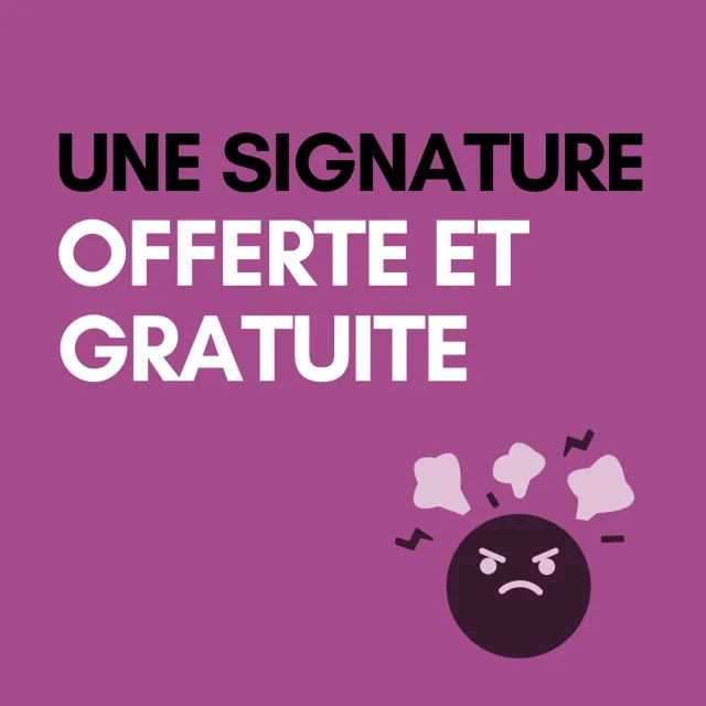 Une signature de convention offerte et gratuite